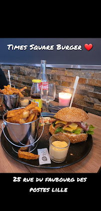 Hamburger du Restaurant de hamburgers TIMES SQUARE Burger à Lille - n°10