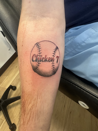 Explore front shoulder tattoo ideas, creative tattoo ideas in Whitehall, available at Beachside Tattoos & Smoke Shop