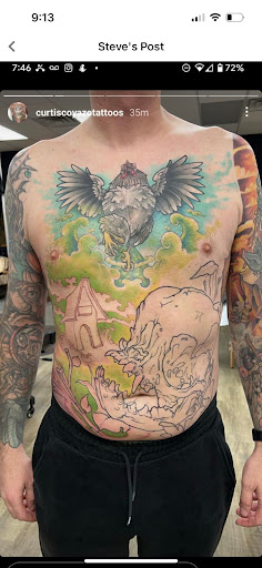 Explore arm sleeve tattoo ideas for guys, creative tattoo ideas in Channahon, available at Supersauce Tattoo Company