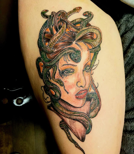 Explore shin tattoo ideas, creative tattoo ideas in Cumberland, available at Queen City Ink