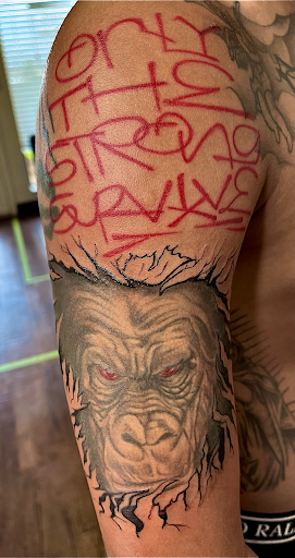 Explore running tattoos ideas, creative tattoo ideas in Rogers, available at Ink Solutions Tattoo