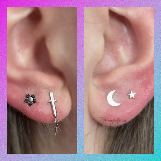 Explore blue tattoo ideas, creative tattoo ideas in Fort Walton Beach, available at Piercings by Torrie