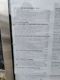 Carte du L'Ecume de la Ville Close à Concarneau