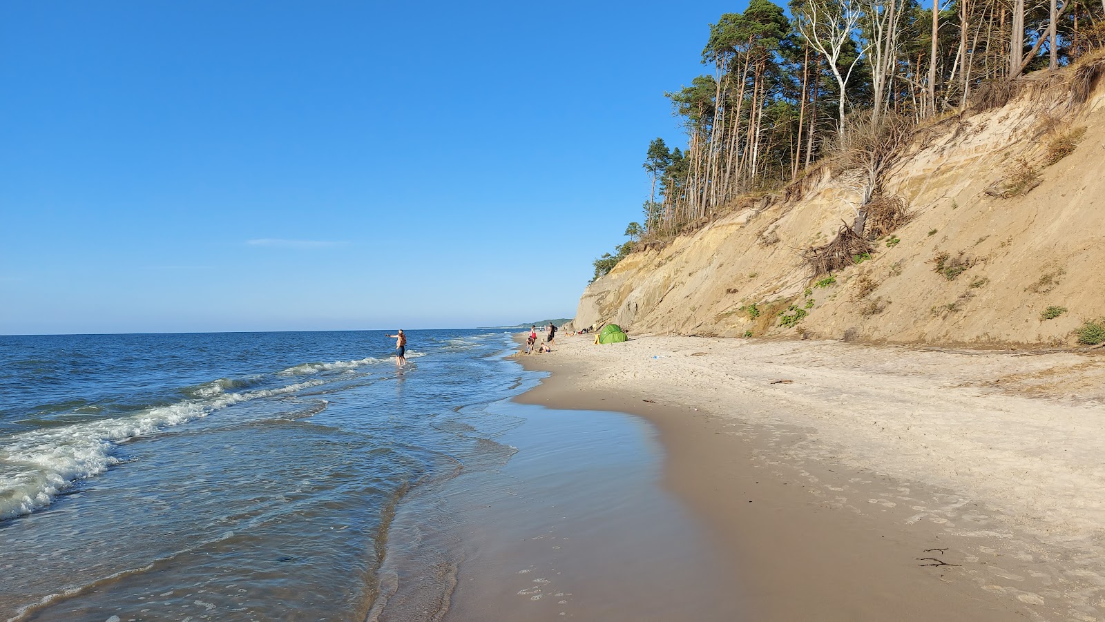 Klif Orzechowo Beach的照片 带有长直海岸
