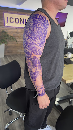 Find christmas tattoo ideas for your next unique tattoo in Fontana at Iconiq Tattoo Studio
