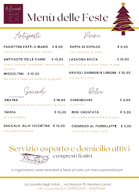 La Locanda Degli Artisti Di Roncoroni Noemi à Lucino menu