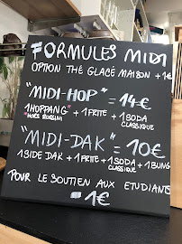Menu / carte de Oomji - Bistrot Coréen à Bordeaux