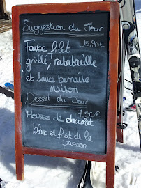 Restaurant le chalet de la roche à La Plagne-Tarentaise (la carte)