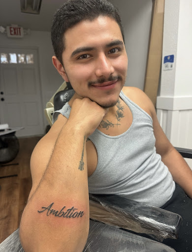 Explore tattoo ideas for last name, creative tattoo ideas in Puyallup, available at Get Right Studios