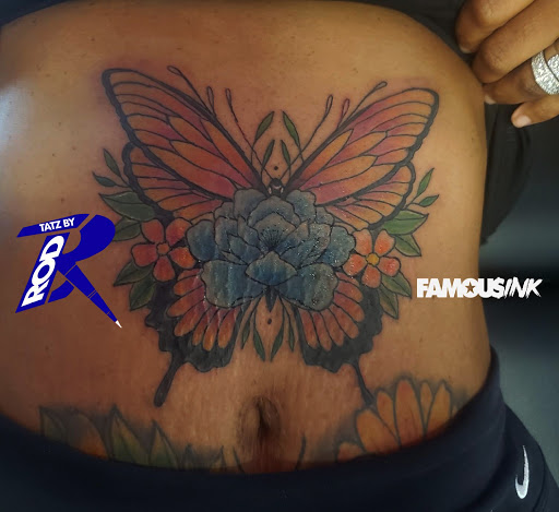 Explore rapper tattoos ideas, creative tattoo ideas in Hammond, available at Famous Ink, Inc.