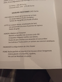 Carte du Restaurant Michel Sarran à Toulouse