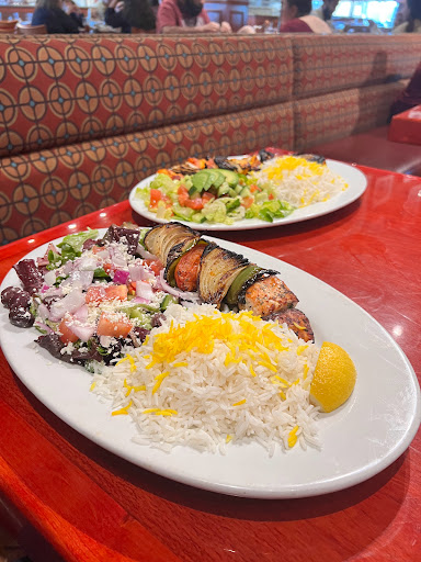Chicken Kabab with salad and basmati rice 