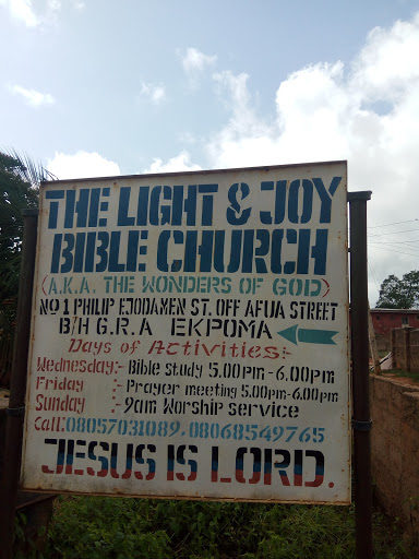 The Light and Joy Bible Church, Afua Street,, Ekpoma, Nigeria, Church, state Edo