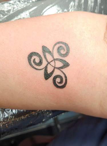 Explore shoulder cap tattoo ideas, creative tattoo ideas in Yucca Valley, available at Strata Tattoo Lab LLC