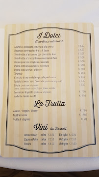 Carte du La Brasserie Borgo Marina à Cervia