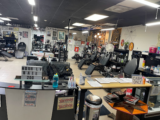 Explore hell hound tattoo ideas, creative tattoo ideas in Sarasota, available at SEVEN SINS Tattoo Studio