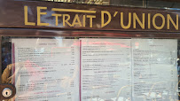 Restaurant Le Trait d'Union à Paris (la carte)