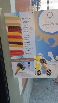 Carte du CremaGelato lago di como à Santa Maria Rezzonico