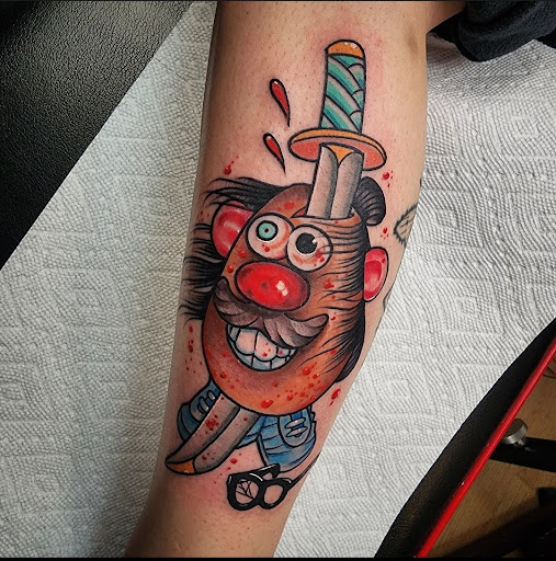 Explore cute nipple tattoo ideas, creative tattoo ideas in Cedar Falls, available at The Iron Quill Tattoo Parlor