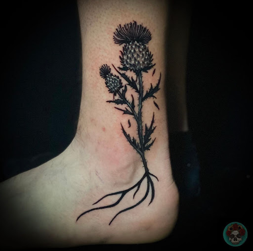 Explore 1 4 sleeve tattoo ideas, creative tattoo ideas in Roanoke, available at Saint Cecilias Art Studio