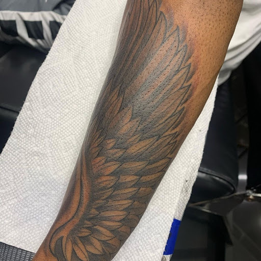 Explore yoga tattoo ideas, creative tattoo ideas in Coral Springs, available at Salvation Tattoo Lounge Coral Springs