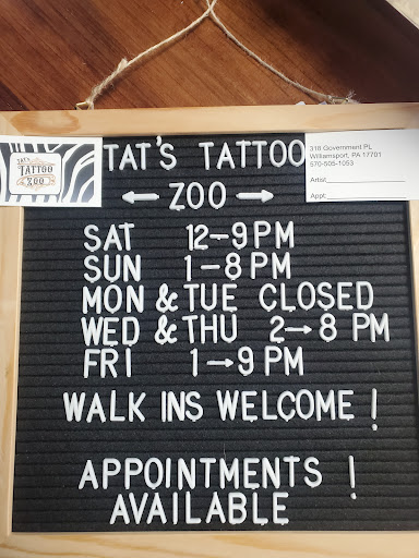 Explore pura vida tattoo ideas, creative tattoo ideas in Williamsport, available at Tats Tattoo Zoo