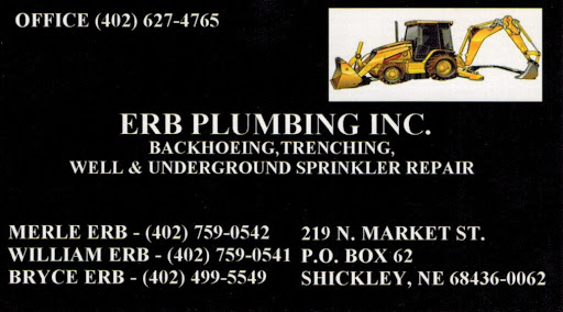 Erb Plumbing Inc in Shickley, Nebraska