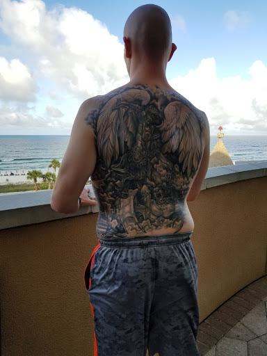 Explore black ink tattoo ideas, creative tattoo ideas in Norcross, available at JP Alfonso Studios