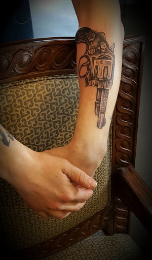 Explore small forearm tattoo ideas for men, creative tattoo ideas in Hood River, available at Hood River Tattoo