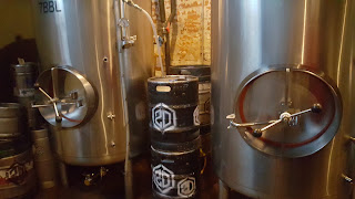 A row of beer taps