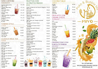 Menu / carte de MIYO pokeria e pubblia Te à Quattromiglia