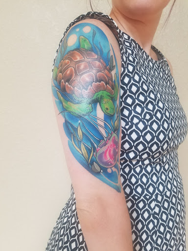 Explore bart simpson tattoo ideas, creative tattoo ideas in Virginia Beach, available at Studio Evolve