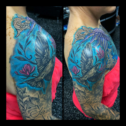 Explore jason name tattoo ideas, creative tattoo ideas in Fort Myers, available at Loyal 2 The Coil Tattoos & Piercings (Edison Mall Location Entrance F)