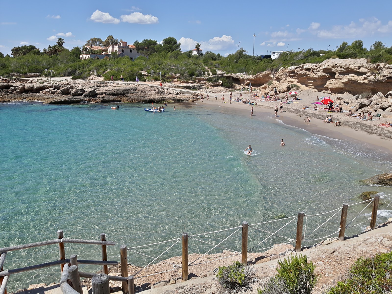 Foto van Cala del vidre met kleine baai