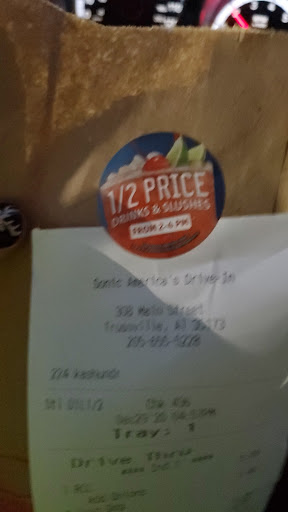 Fast Food Restaurant «Sonic Drive-In», reviews and photos, 308 Main St, Trussville, AL 35173, USA