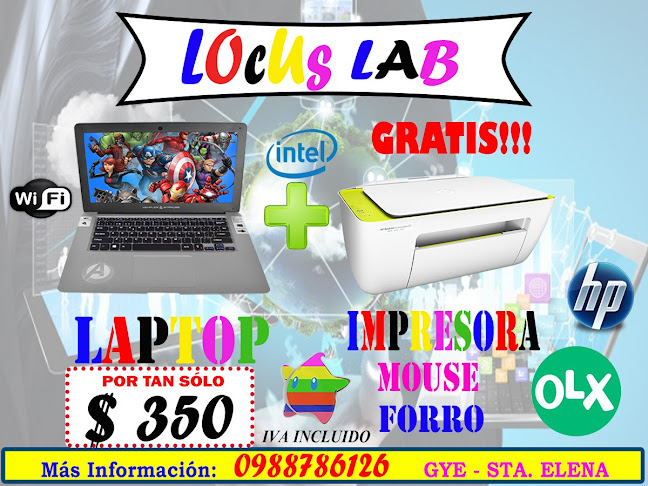 LOCUS LAB - COMPUTADORAS, LAPTOPS, ACCESORIOS INFORMÁTICOS. - Tienda de informática