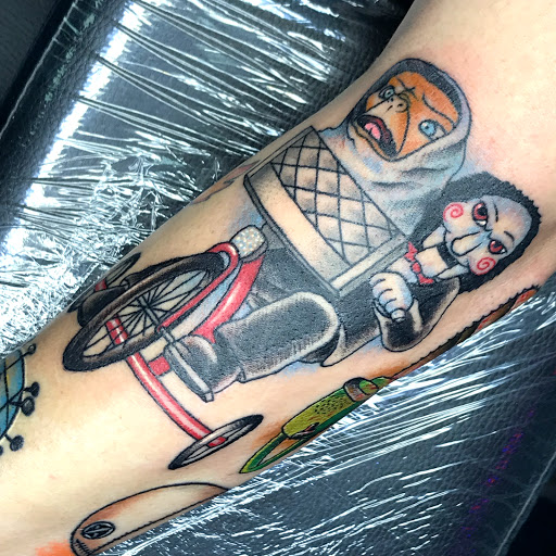 Explore simple bear tattoo ideas, creative tattoo ideas in Sanford, available at Hudson & Company Tattoo Studio