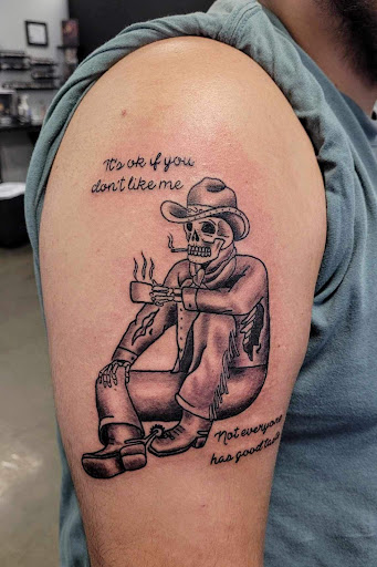 Explore tattoo behind ear ideas, creative tattoo ideas in Wallace, available at Artistic Abyss Tattoo Collective