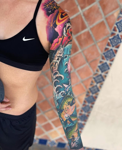 Explore siren tattoo ideas, creative tattoo ideas in Stuart, available at Tiger Shark Tattoo Studio