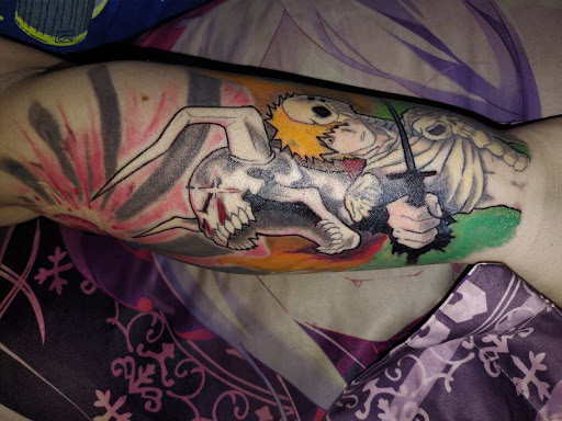 Explore leg piece tattoo ideas, creative tattoo ideas in Elmira, available at P.S. By Brandy