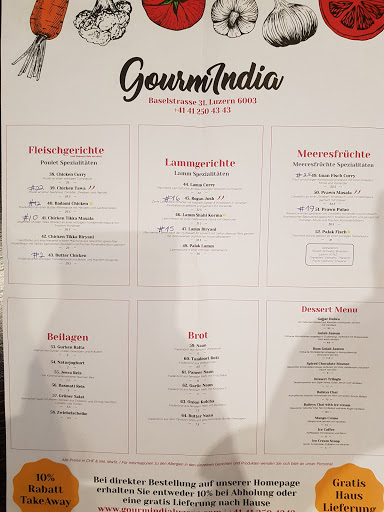 GourmIndia Restaurant Luzern