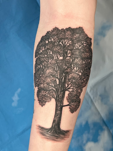 Explore fire and air tattoo ideas, creative tattoo ideas in Syracuse, available at Perfect Storm Tattoo