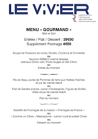 Restaurant de fruits de mer Le Vivier à Nancy - menu / carte