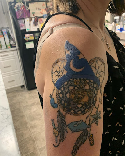 Explore teaching tattoo ideas, creative tattoo ideas in Buffalo, available at Neon Crab Tattoos & Piercing