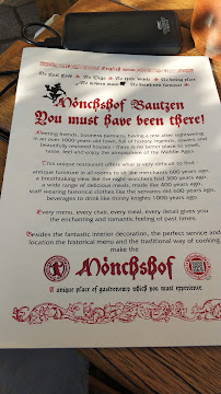 Alter Bierhof à Bautzen menu