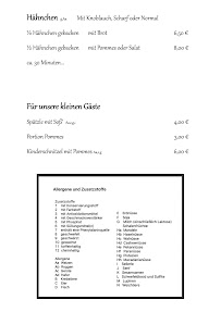 Gasthaus zum Adler à Bergatreute menu