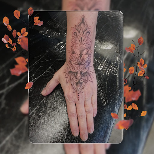 Explore left hand tattoo ideas, creative tattoo ideas in La Crosse, available at La Crosse Tattoo