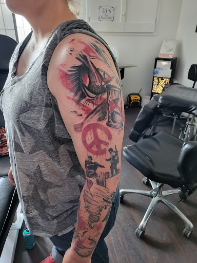 Explore small black and white tattoo ideas, creative tattoo ideas in Medina, available at Greasers Ink