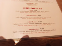 Restaurant espagnol La Paella à Paris - menu / carte
