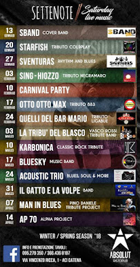 Restaurant ABSOLUT - Ristorante - Pizzeria - Lounge Bar à Aci Catena (le menu)